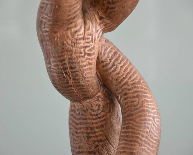 Sculpture bois flotté peint