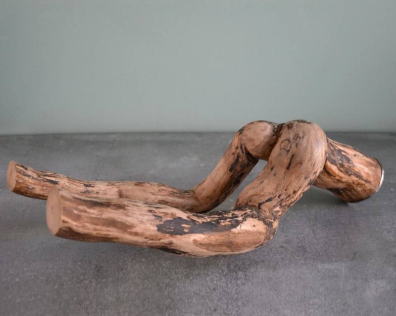 Sculpture naturelle en bois brut de l'artiste et sculpteur français Frédéric Ansermet.