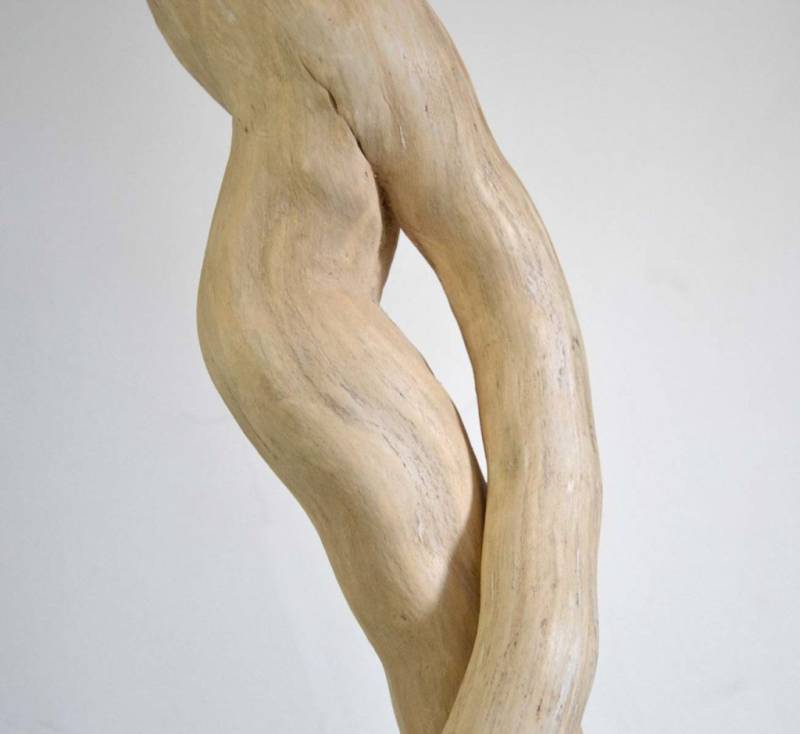 Sculpture naturelle en bois brut de l'artiste et sculpteur français Frédéric Ansermet.