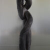 Sculpture en bois brulé par l'artiste Frédéric Ansermet.
