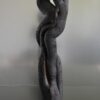 Sculpture en bois brulé par l'artiste Frédéric Ansermet.
