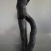 Sculpture en bois brulé par l'artiste Frédéric Ansermet.