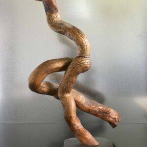 sculpture bois flotté, bois peint par l’artiste français Frédéric Ansermet